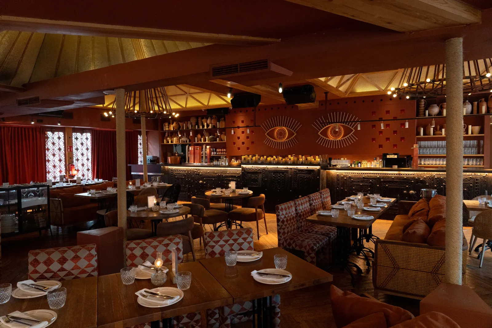 Nômadâ · Comedor vacío, antes del evento